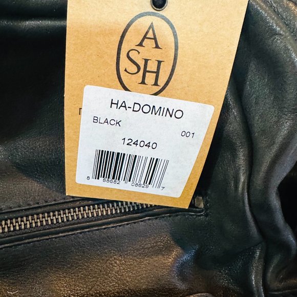 Ash Domino Black Leather Backpack w/Chains (NWT) main image 5